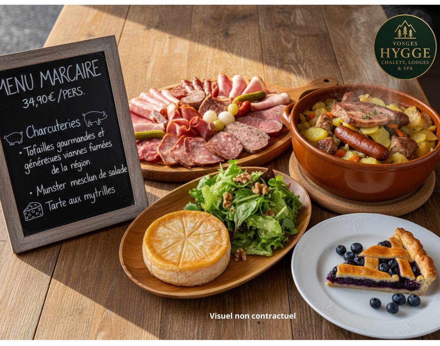 Le menu Marcaire du Hygge (visuel non contractuel)