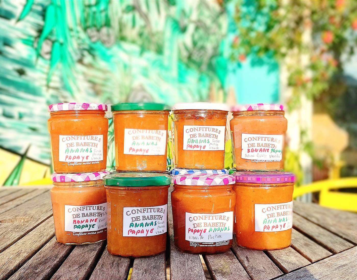 Confitures maison aux saveurs réunionnaises