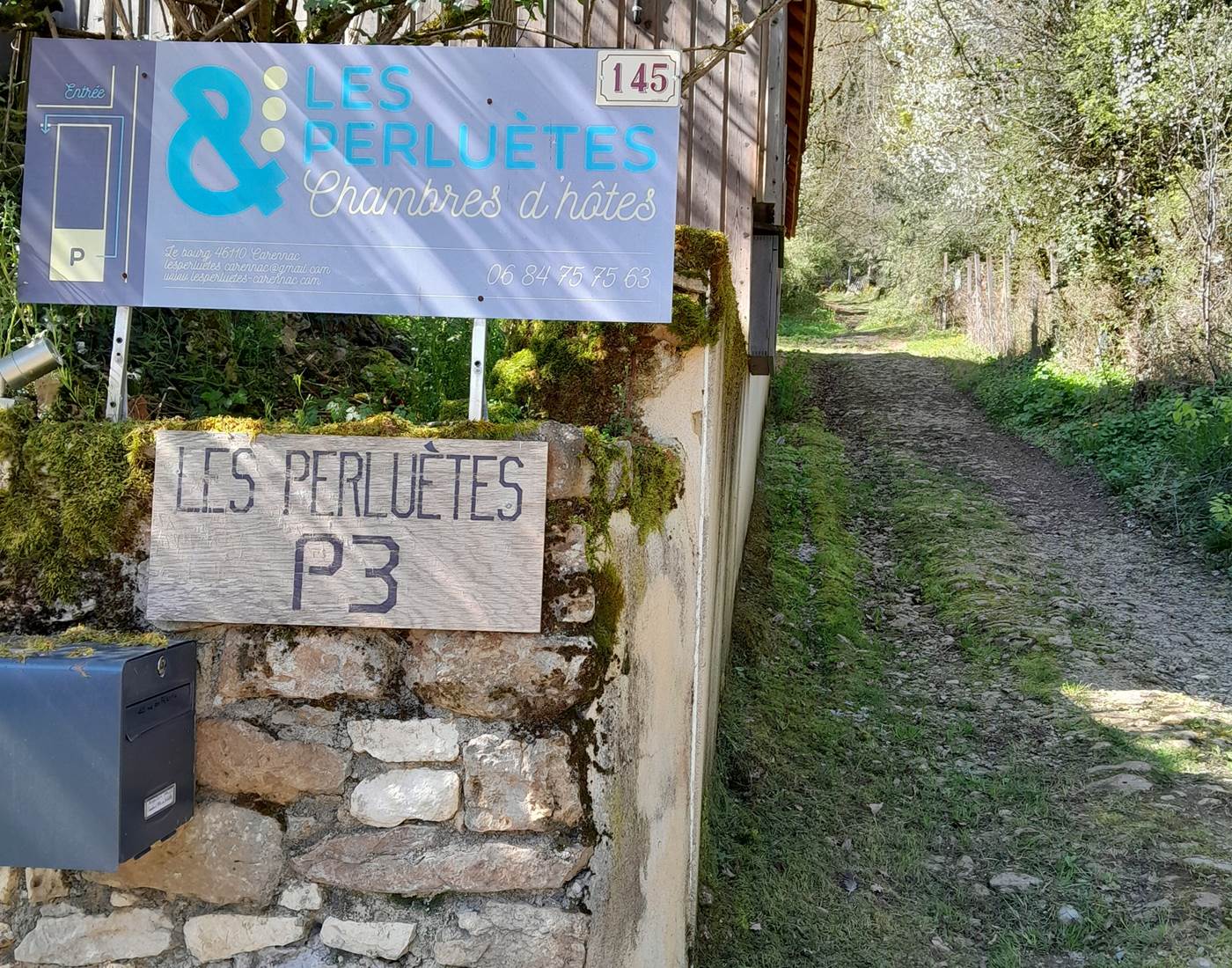 L'arrivée sur le parking.