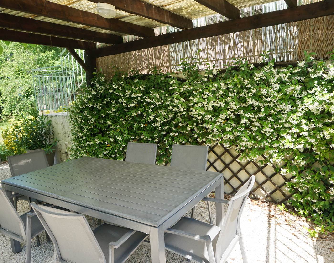 Pergola et jasmin chambres d'hôtes Les Feuillantines Périgord-page