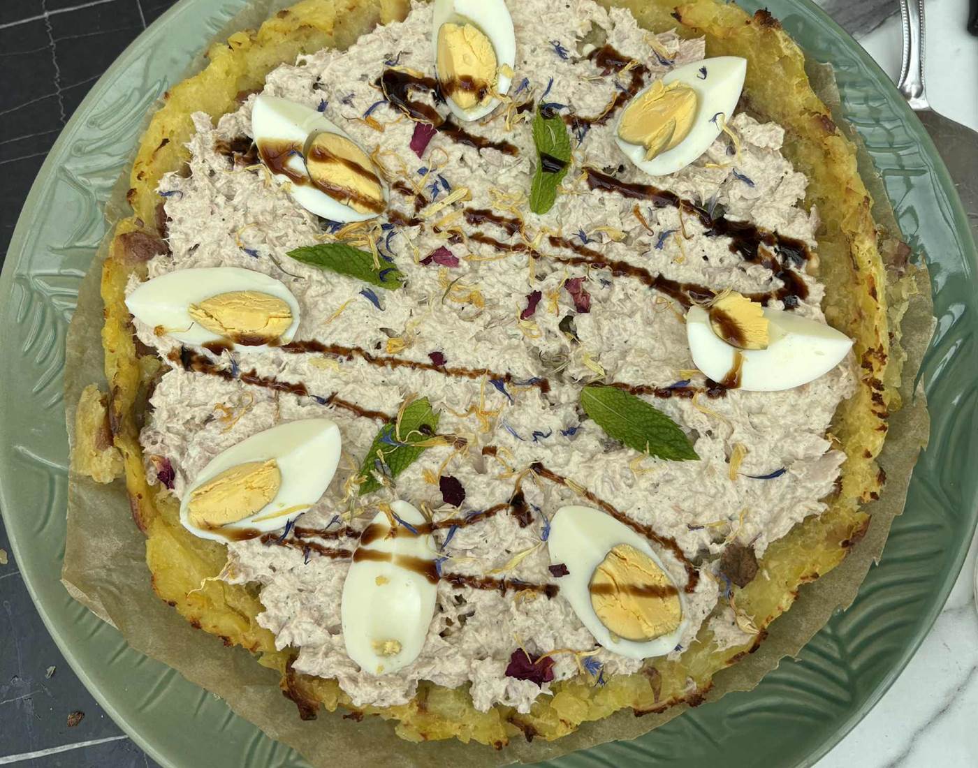 tarte pomme de terre/thon