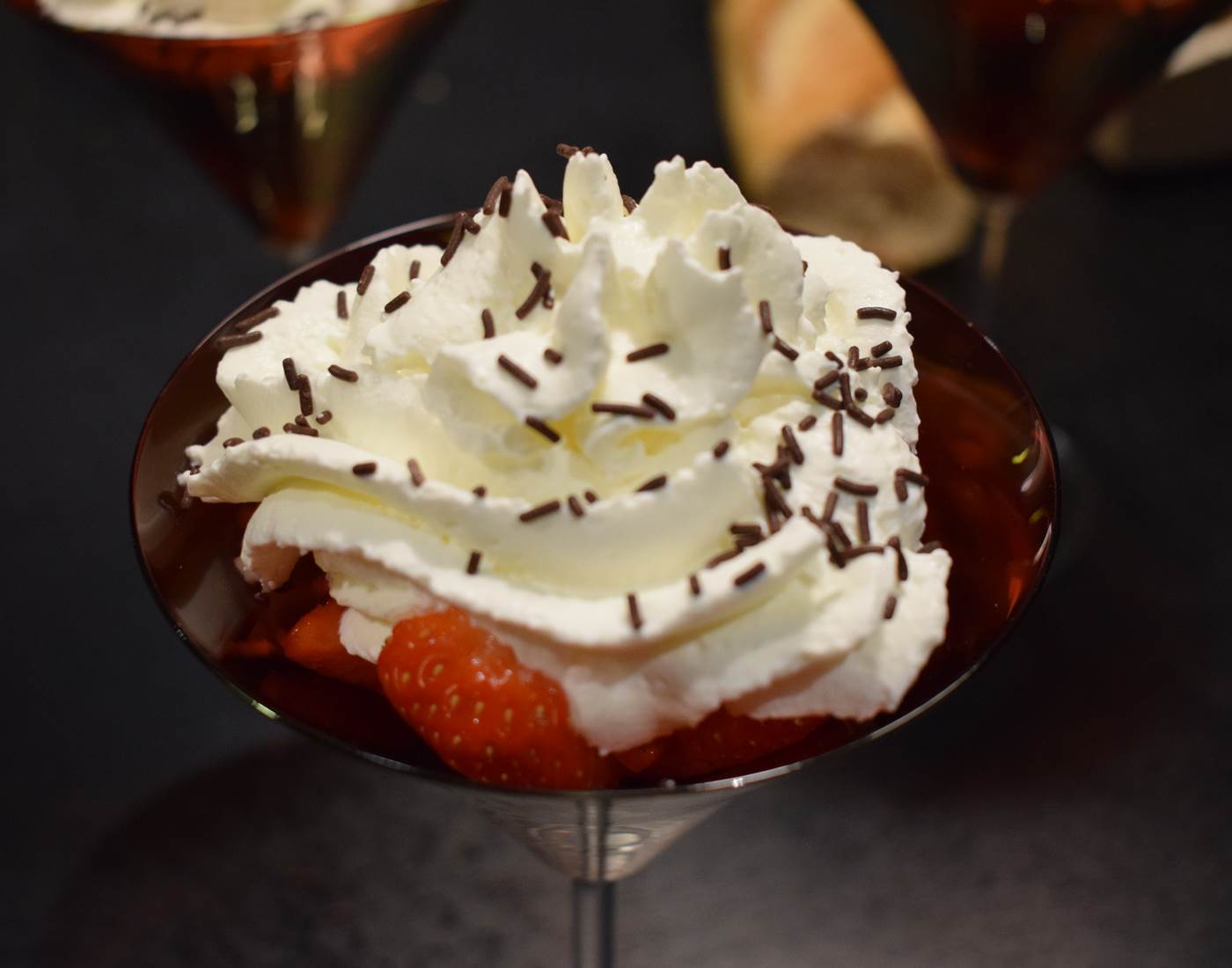 Coupe de fraise au Montbazillac