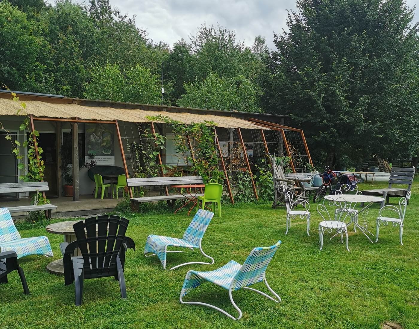 Un espace extérieur propice aux discussions