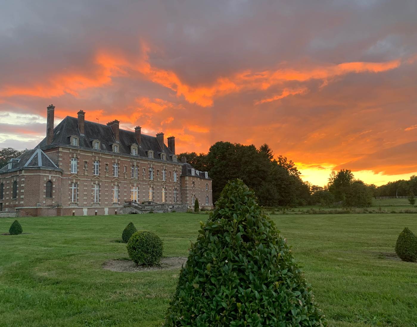 Château d'Auteuil soleil couchant