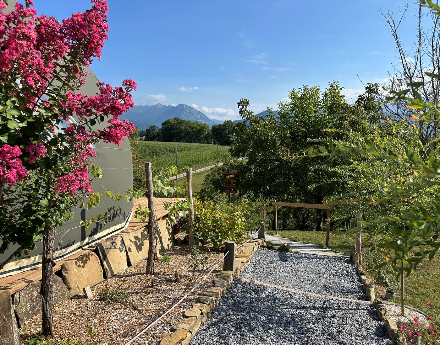 Entrée de la terrasse