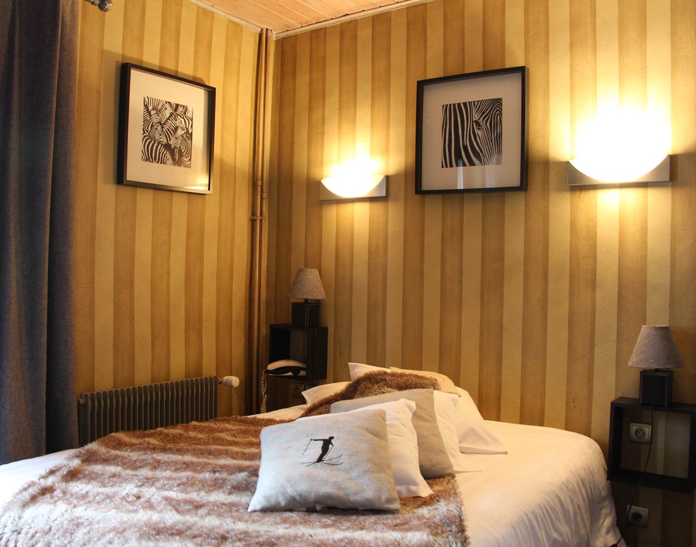 chambre confort, douche/wc déco contemporain