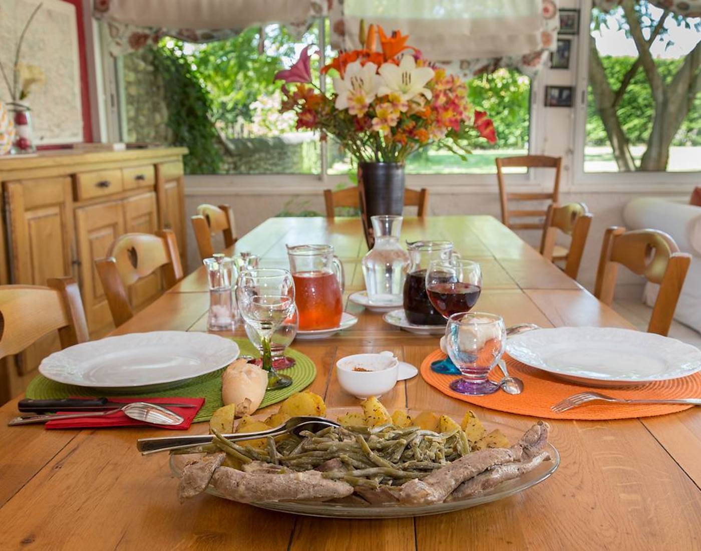 repas à la grange de georges