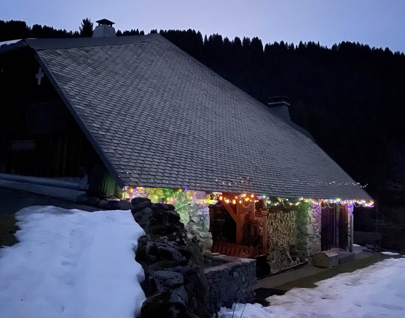 Les guirlandes sont en place