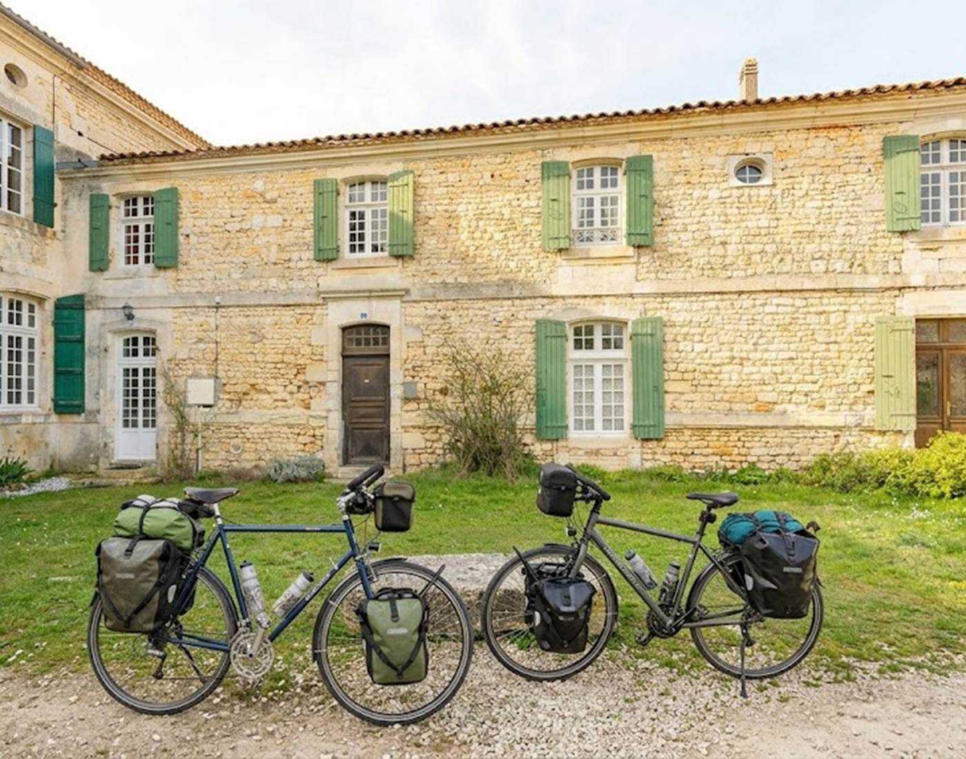 Étape vélo Vélodyssée à la Maison Garesché, Nieulle-sur-Seudre.