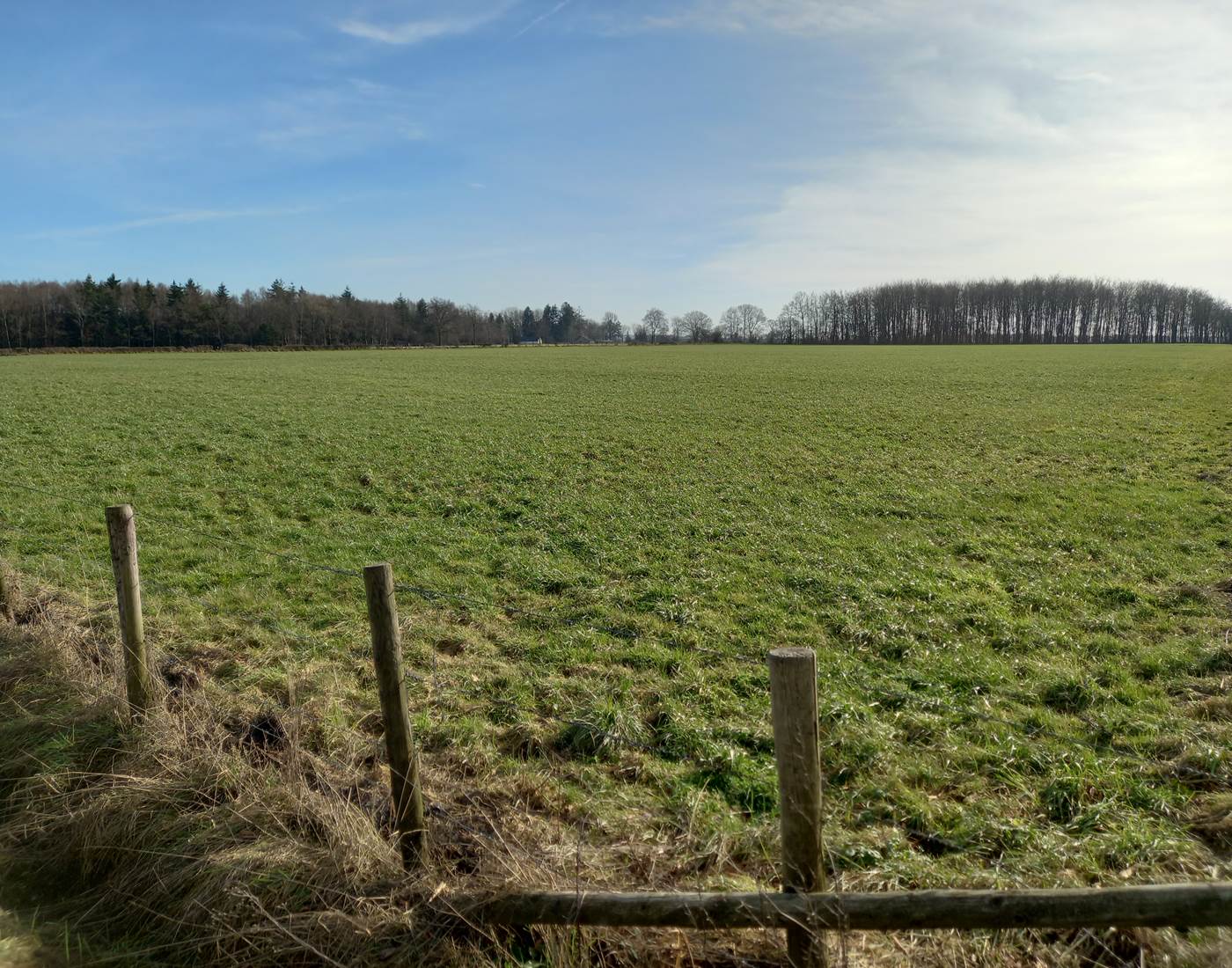 Bel espace vert lors d'une balade de +/- 8kms à partir du gîte