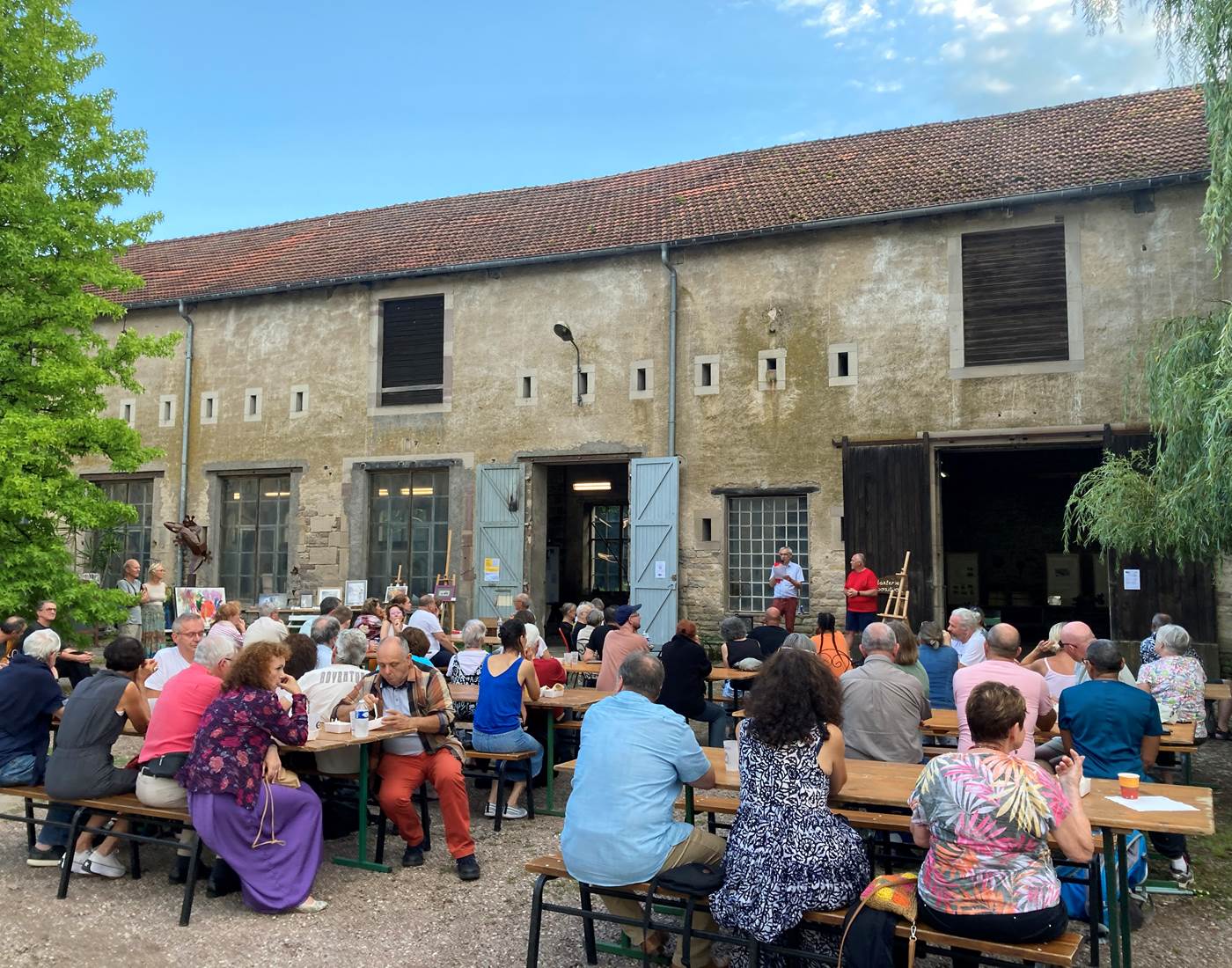 Nocturne du 14 août 2023, avec présentation et vente au plus offrant d’une oeuvre par chaque artiste