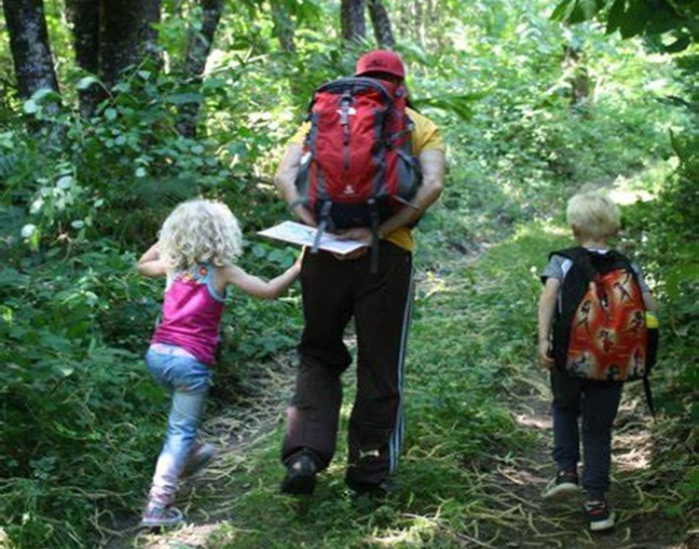 randonnées en famille depuis le camping