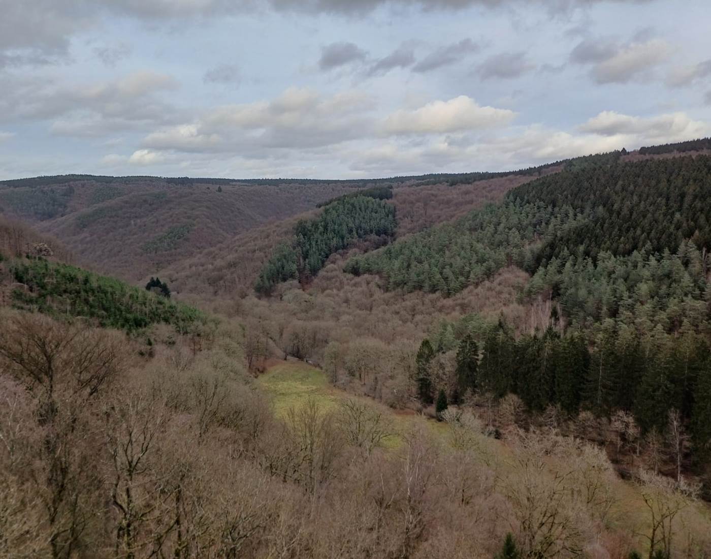 Point de vue à la fin de la promenade