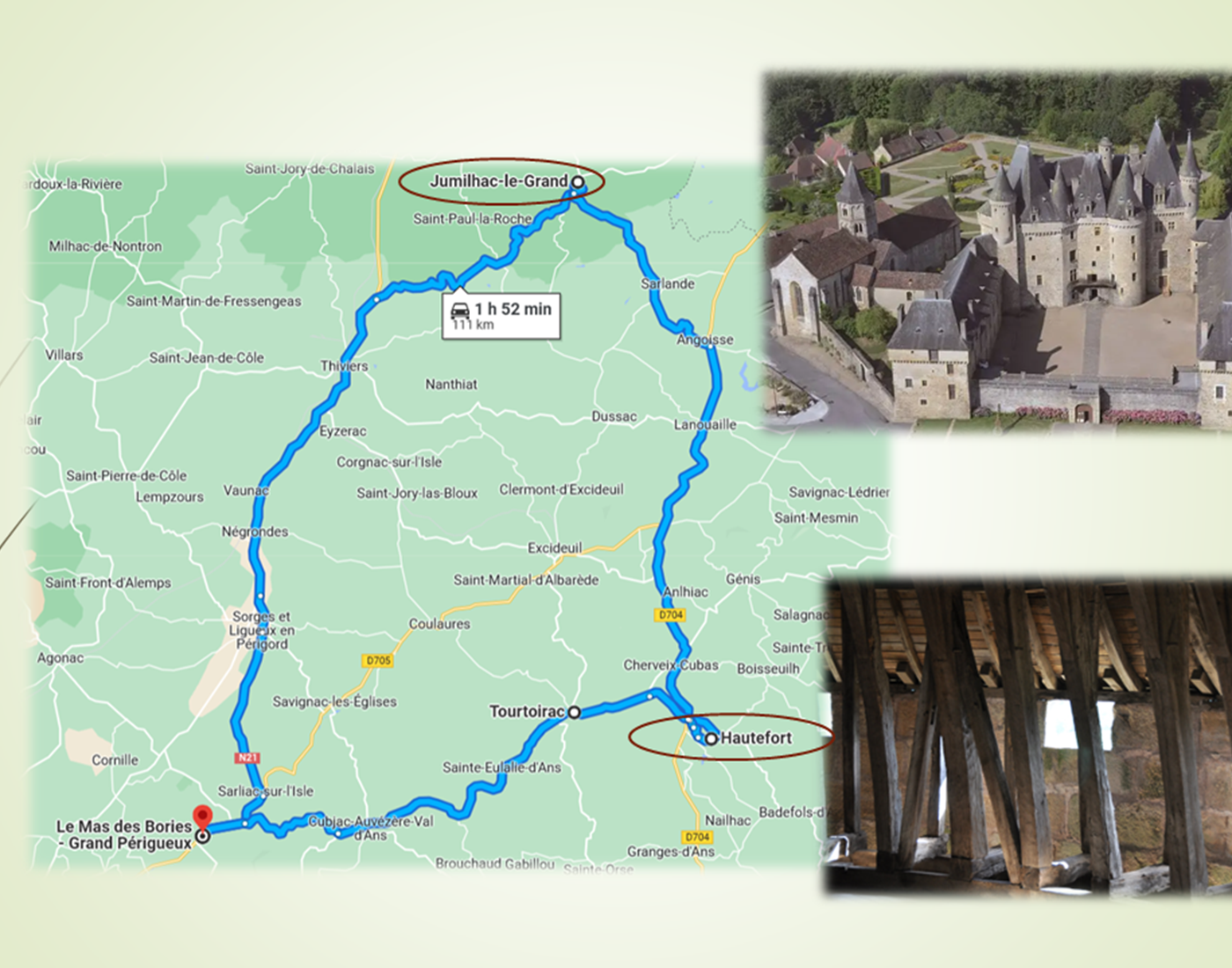 Château de Hautefort et Jumilhac le Grand