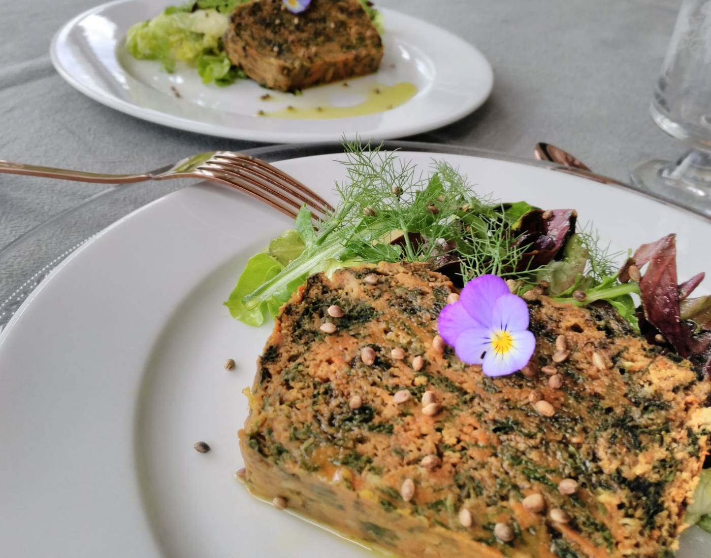 Cake aux orties et patates douces