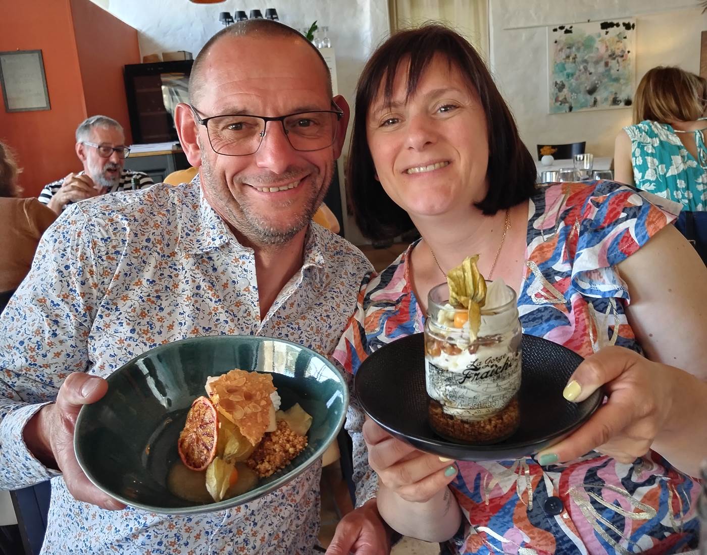 Ravie mon amie de profiter d'un moment gourmand au Chautovent