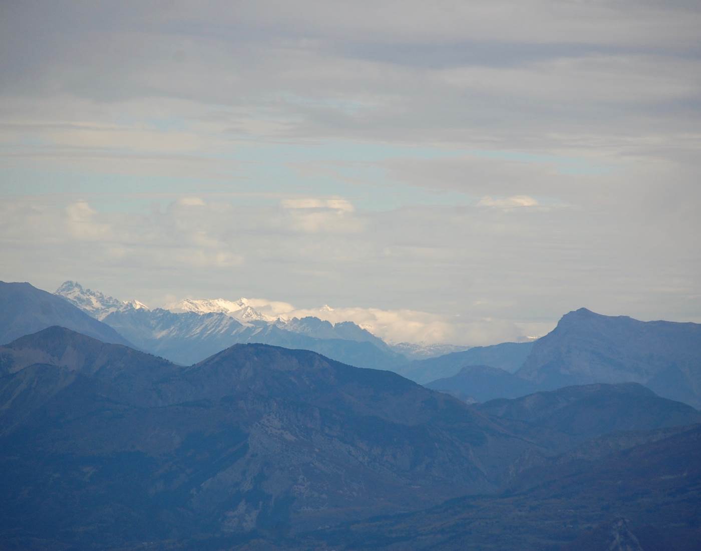 La vue sur les Alpes