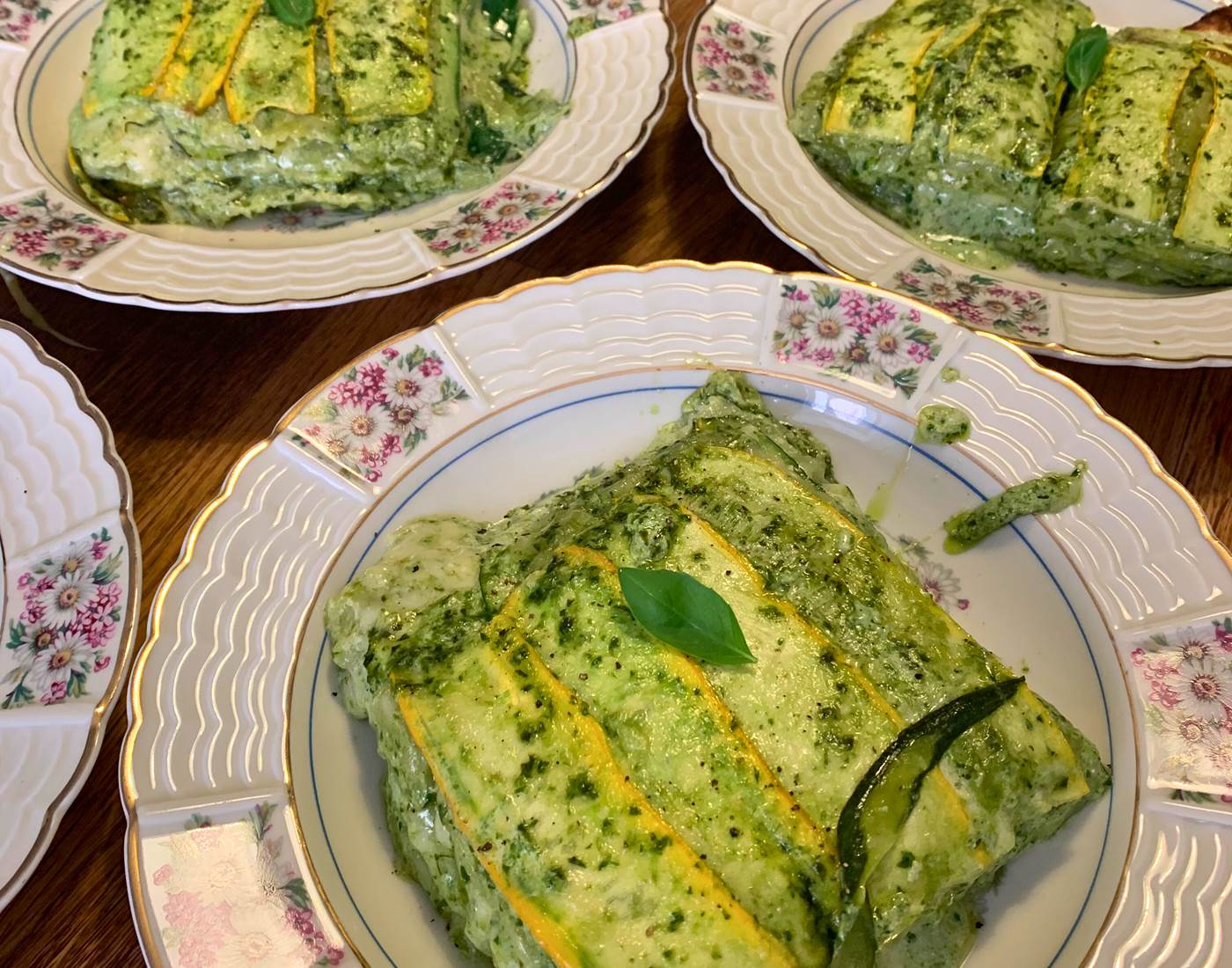 Gratin de ravioles du Dauphiné aux courgettes et pesto-page