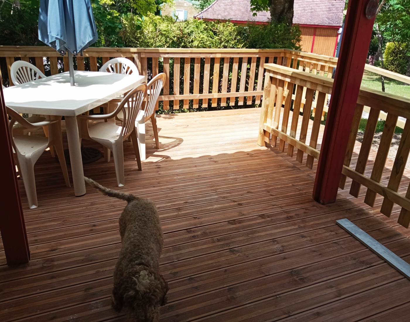 Vue de la terrasse spacieuse