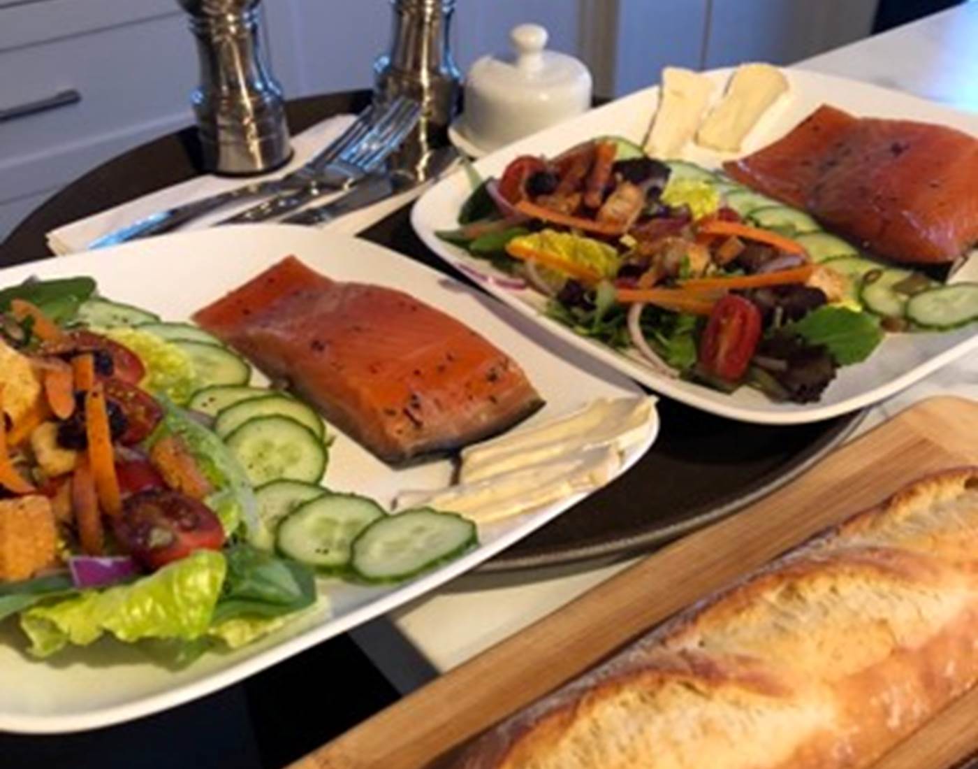 L'assiette de saumon