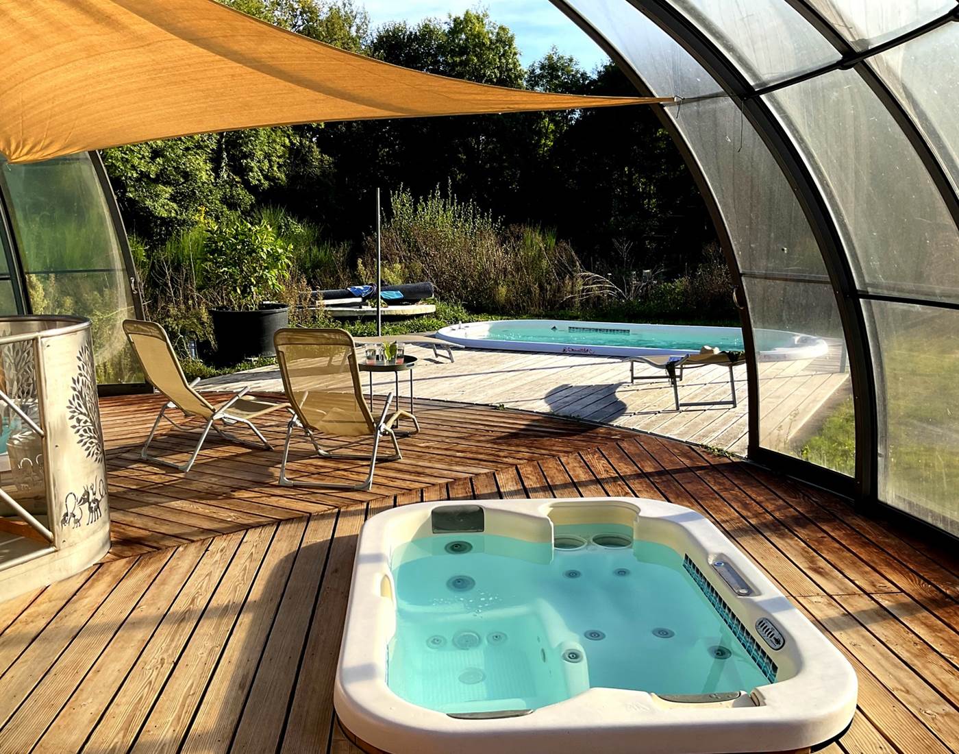 Vue depuis l'intérieur de la bulle ZEN