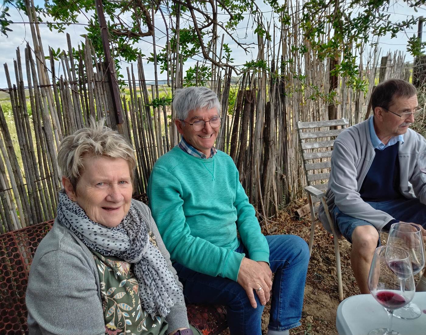 Pique nique au potager à Le Coq du Nord -Mailhac
