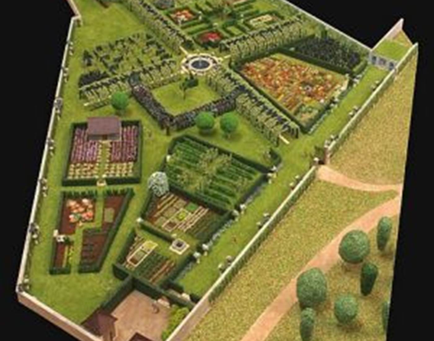 Maquette des vergers-potagers