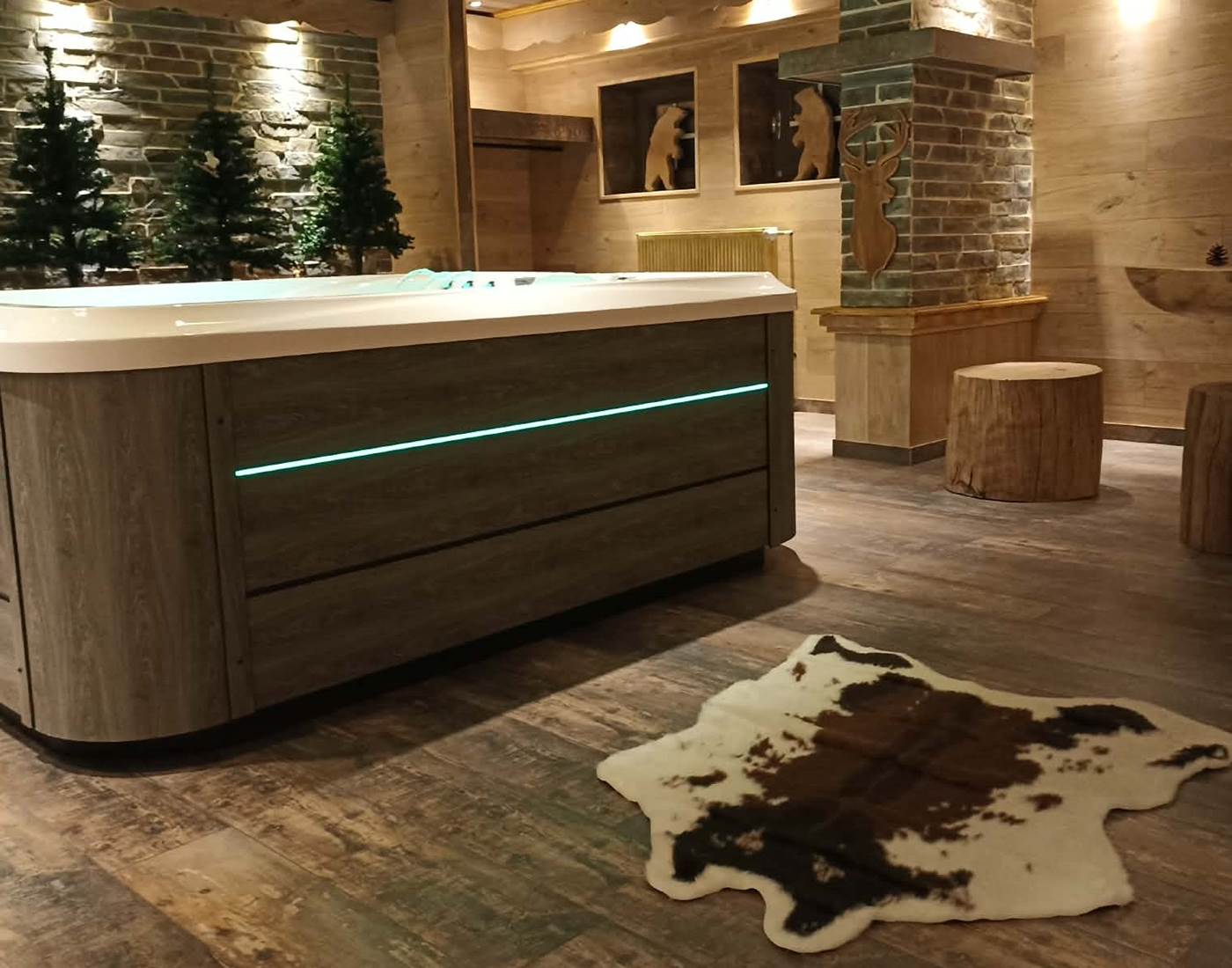 Notre nouveau spa privatif 2pers Hôtel Restaurant La Sapinière  Pied des Pistes Saint Lary Soulan Hautes Pyrénées (65)