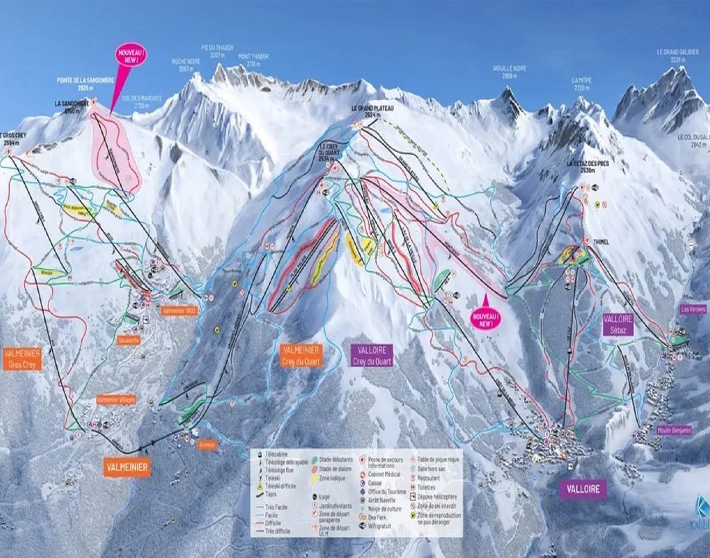 Le domaine skiable Galibier Thabor