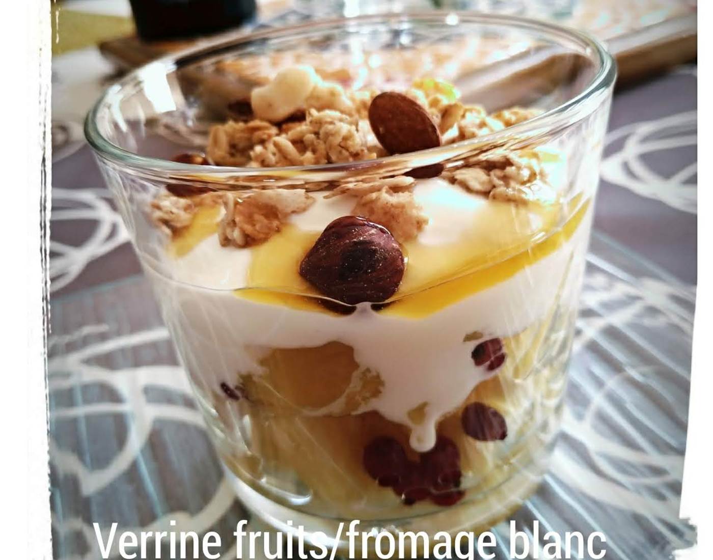 Verrine fruits frais et secs