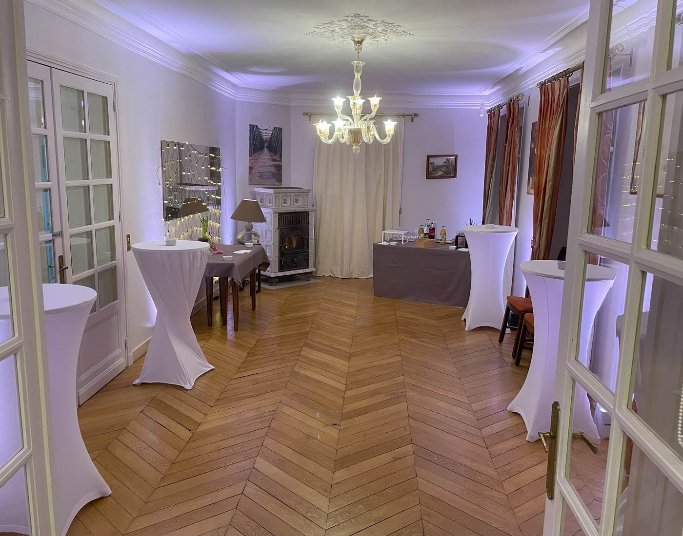 Salle Séquoia en mode Cocktail dinatoire