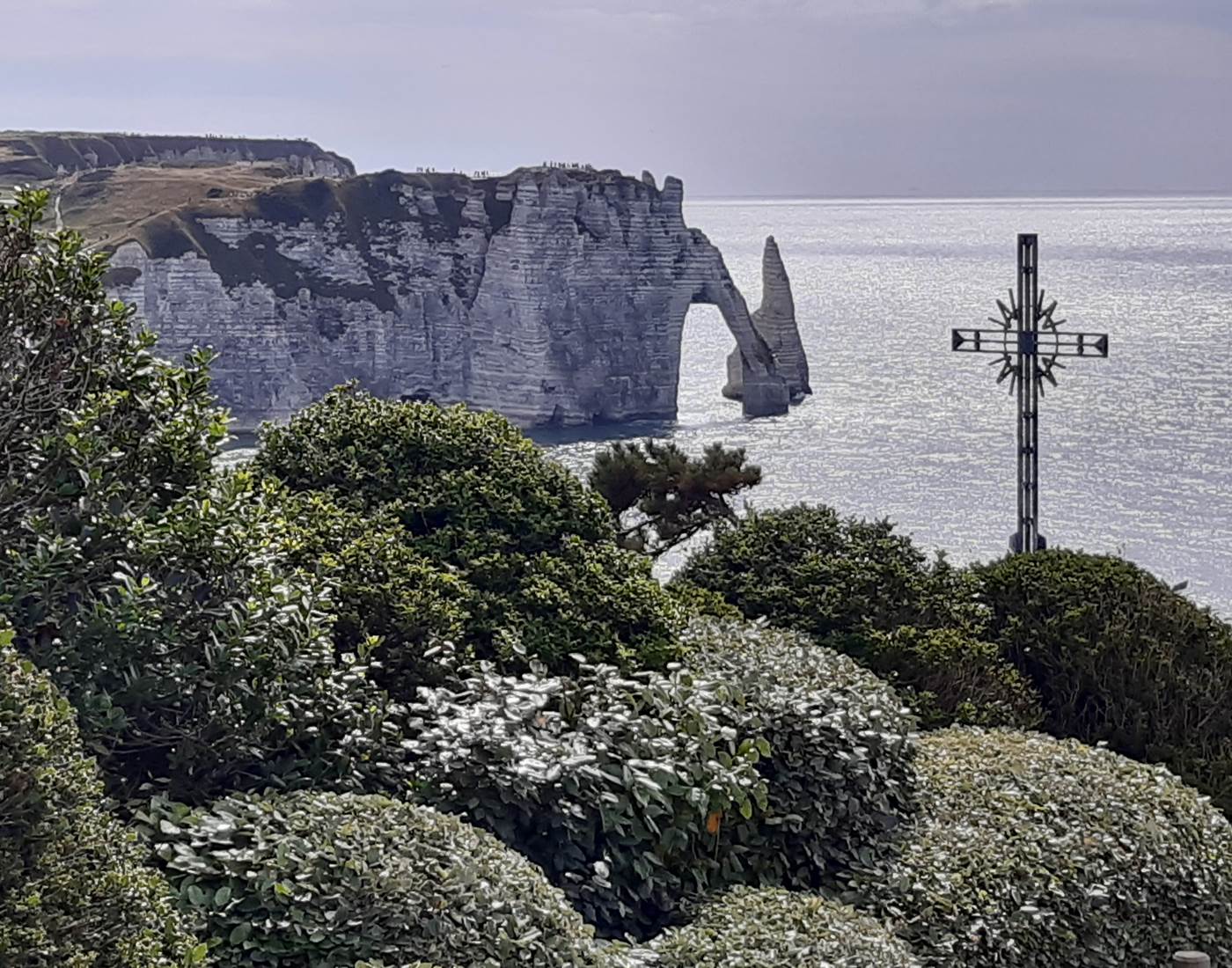 Vue depuis les Jardins d'Etretat.