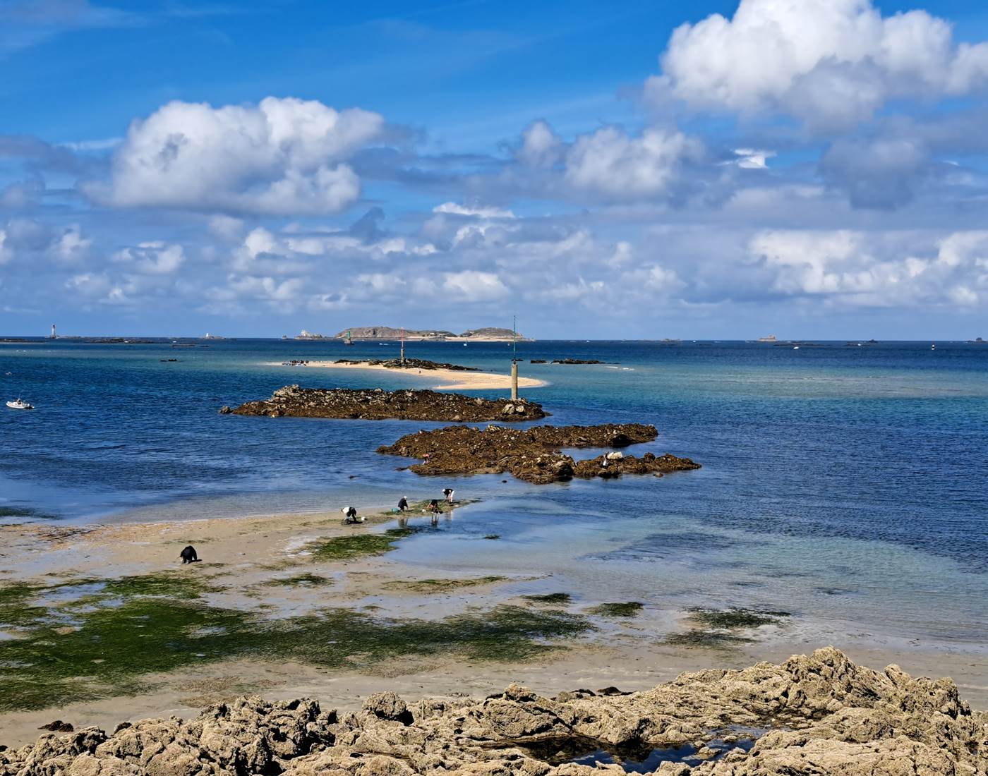 Dinard, Clos de la Fontaine, le paysage à marée basse (low tide)