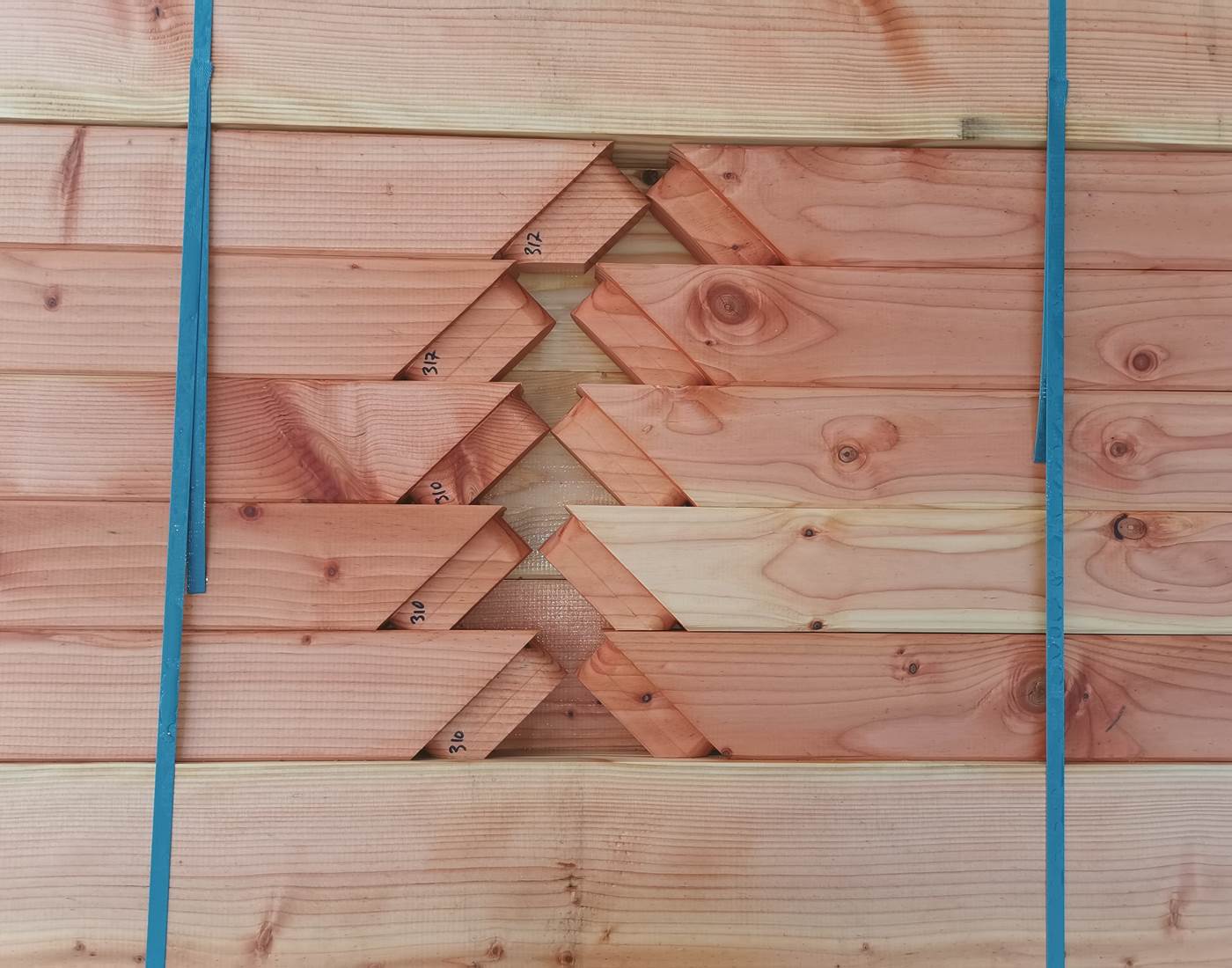 Jeu de construction des maisons de Coline