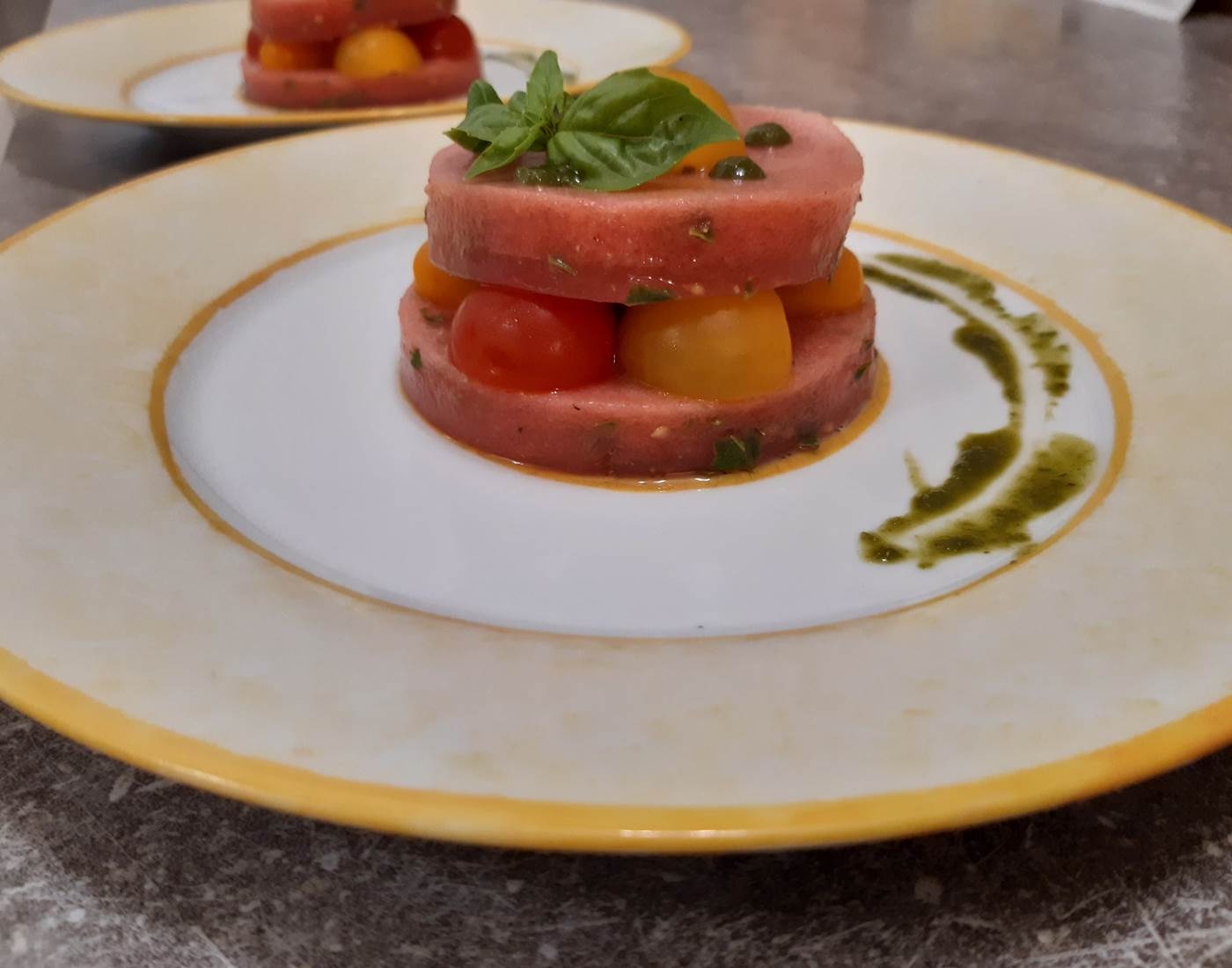 mille feuilles de tomates