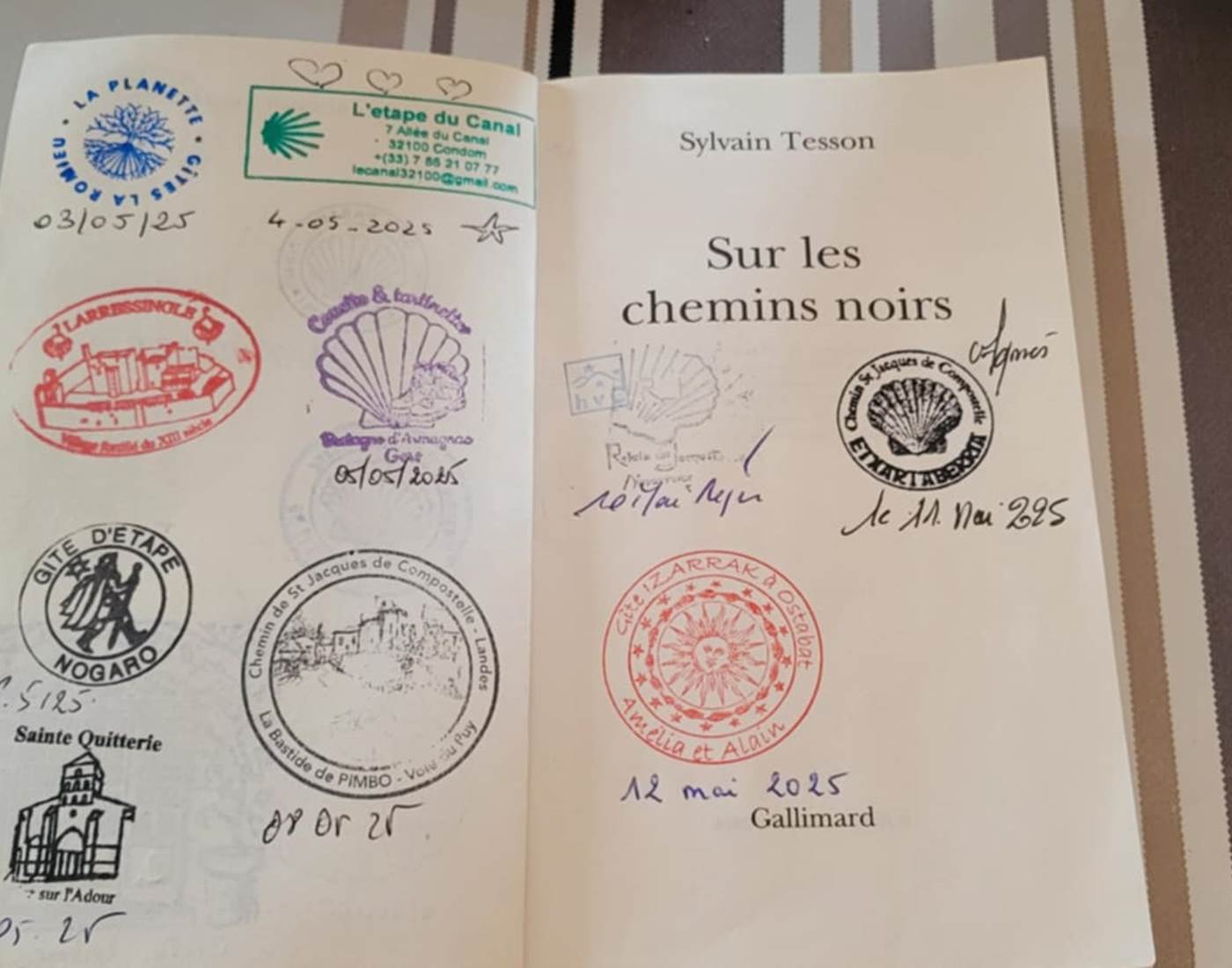 TESSON COMPOSTELLE OSTABAT HOTEL GR65 PAYS BASQUE-news