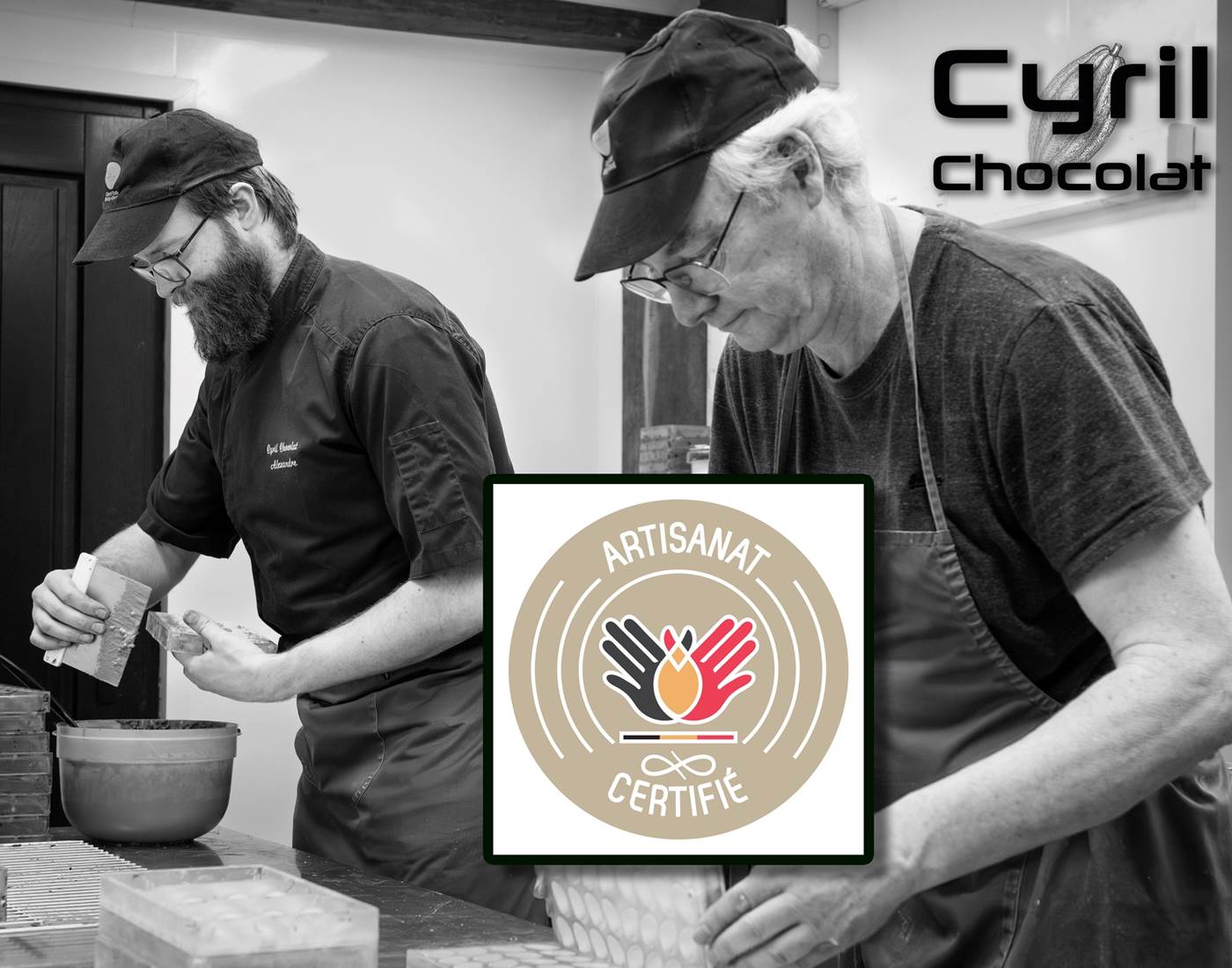 Cyril Chocolat reconnu Artisan Certifié