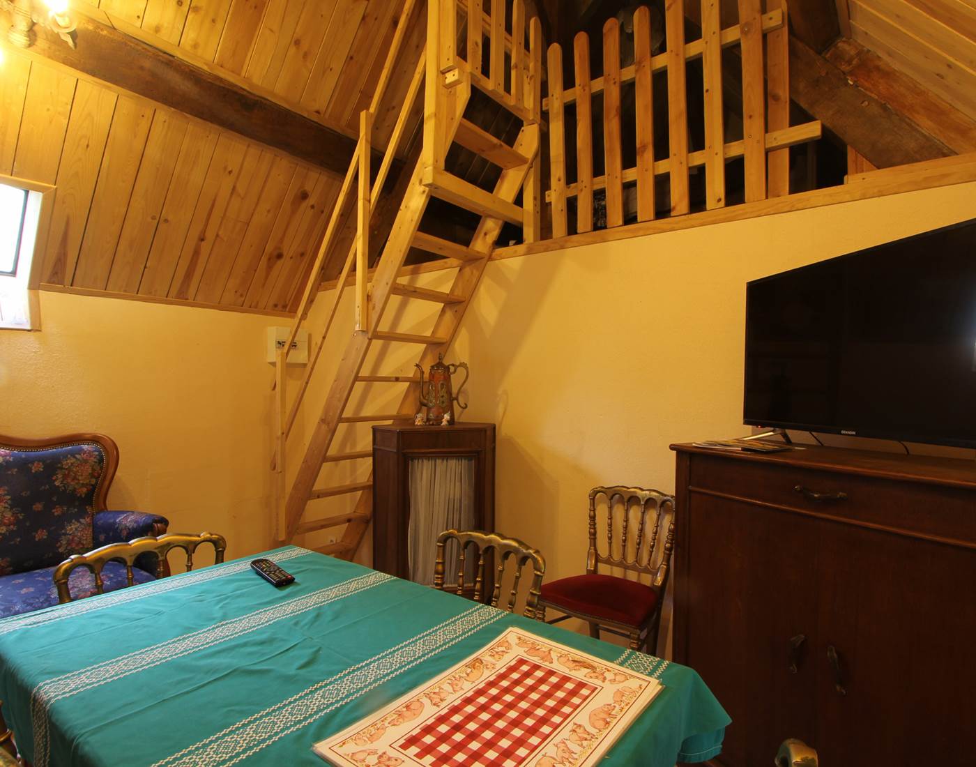 Vue vers la mezzanine