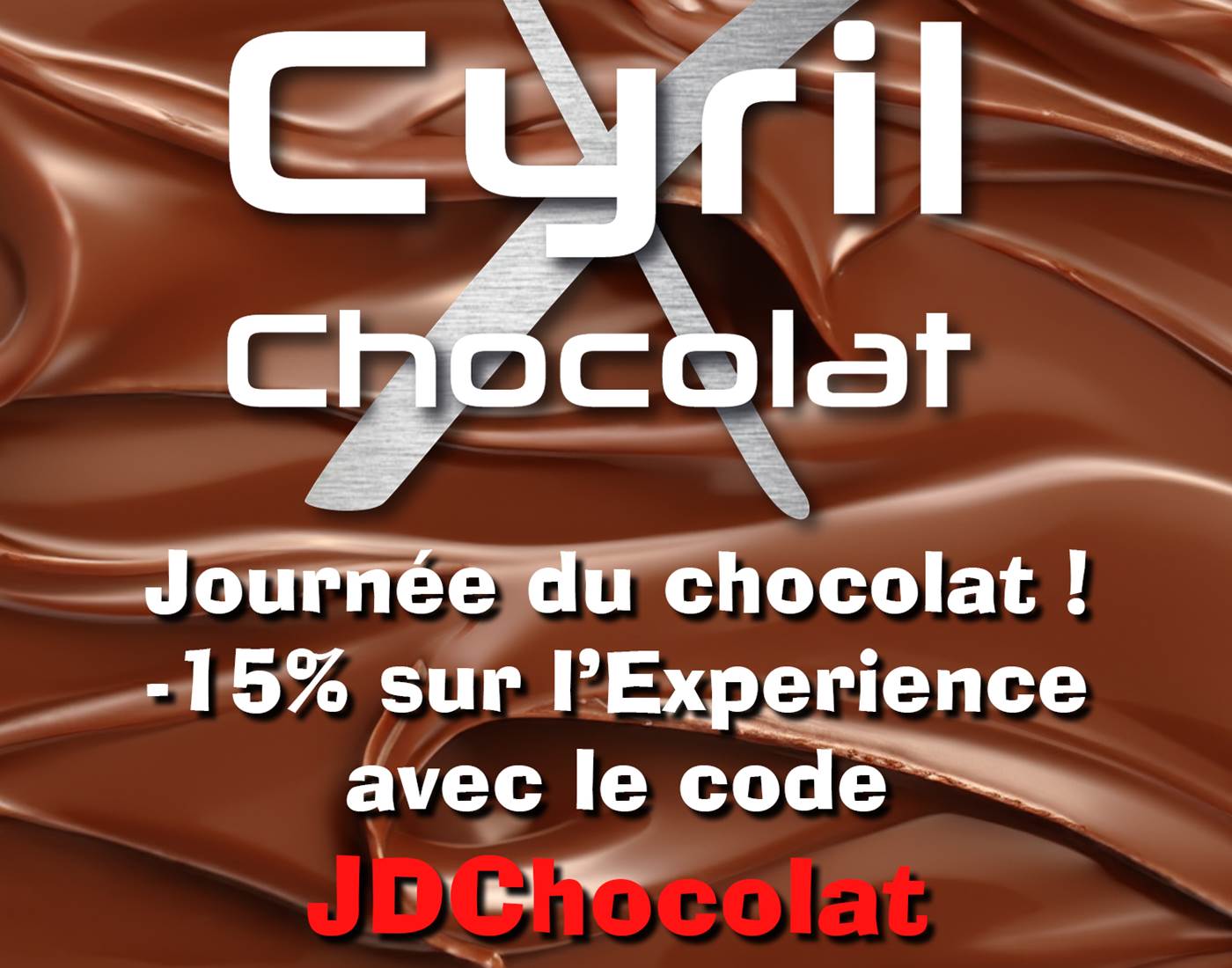 15% pour la journée du chocolat avec le code JDChocolat
