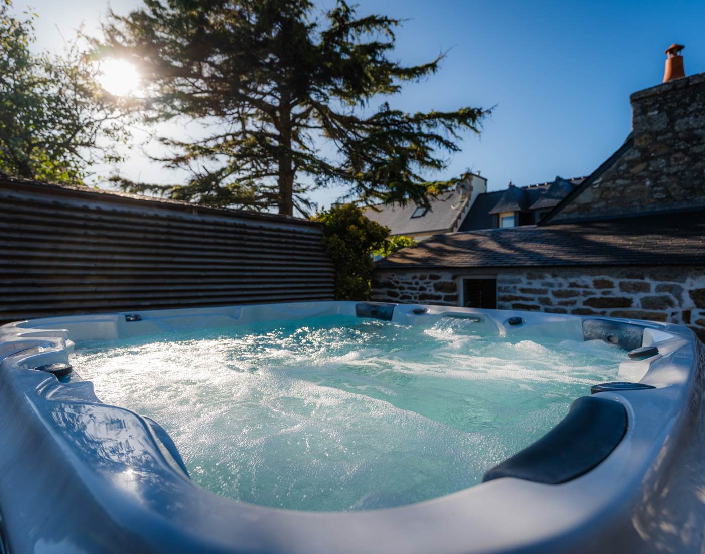 Le coin spa du quartier d'hiver