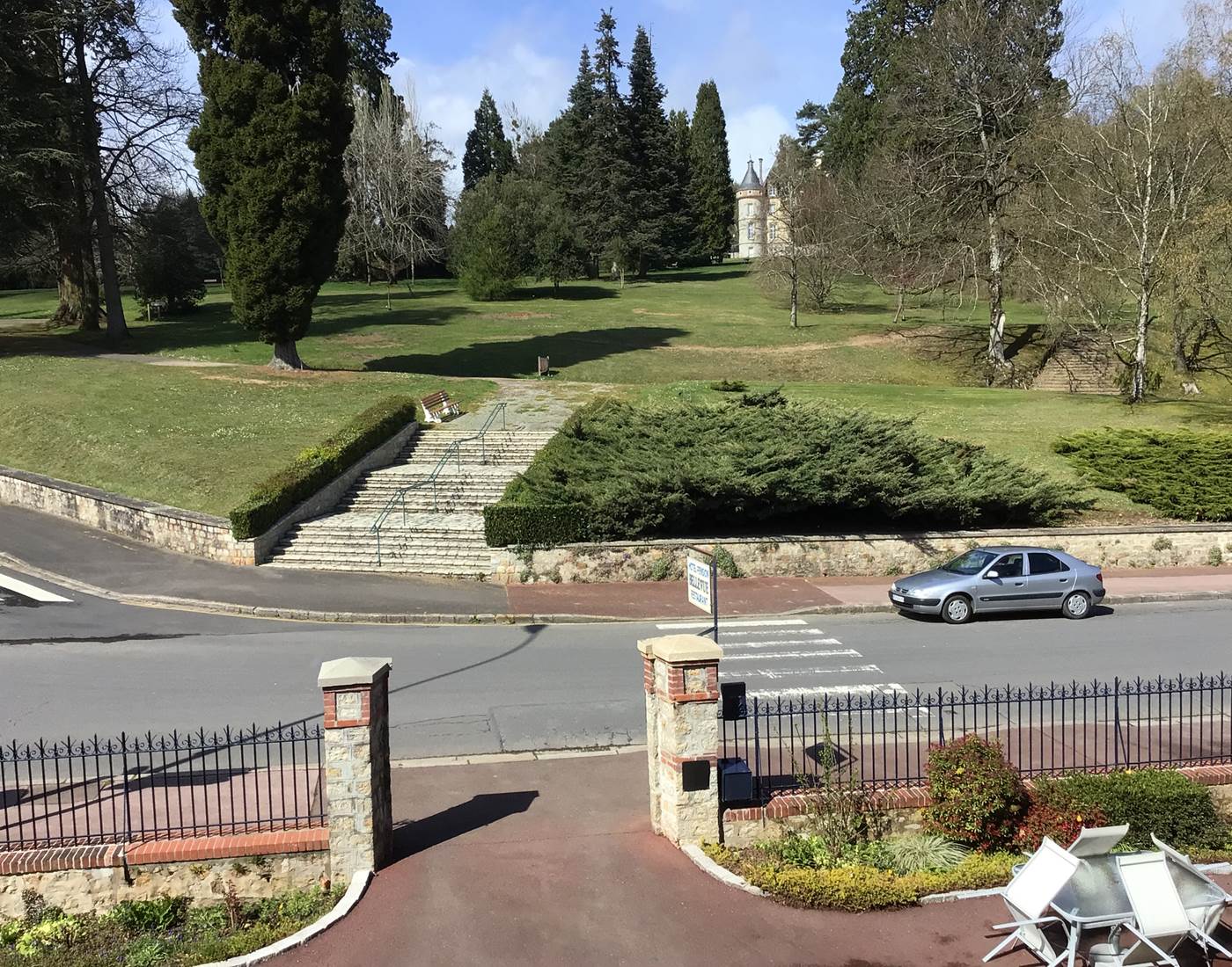 Château de  Bagnoles de l'orne vu des chambres de l'hôtel