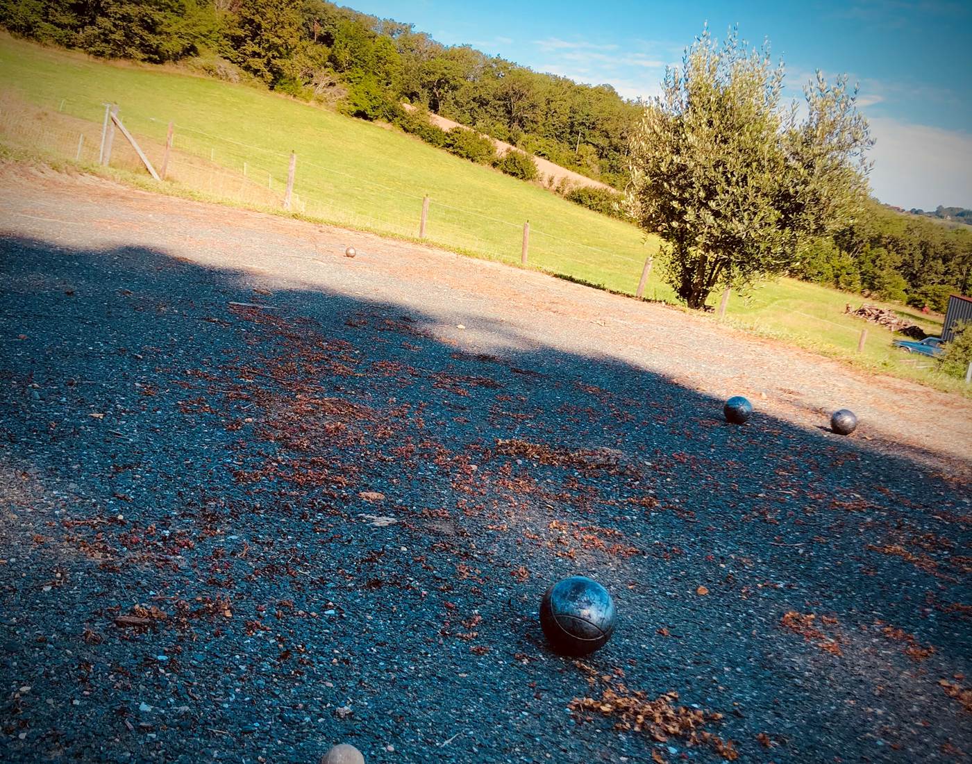 On ne peut pas venir dans le Sud sans s'essayer à la pétanque...