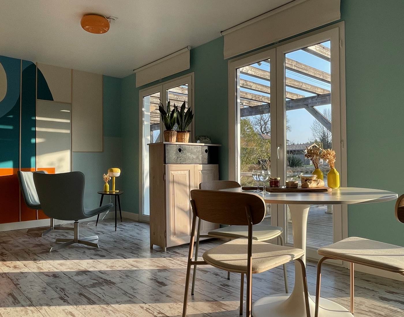 Poolhouse intérieur