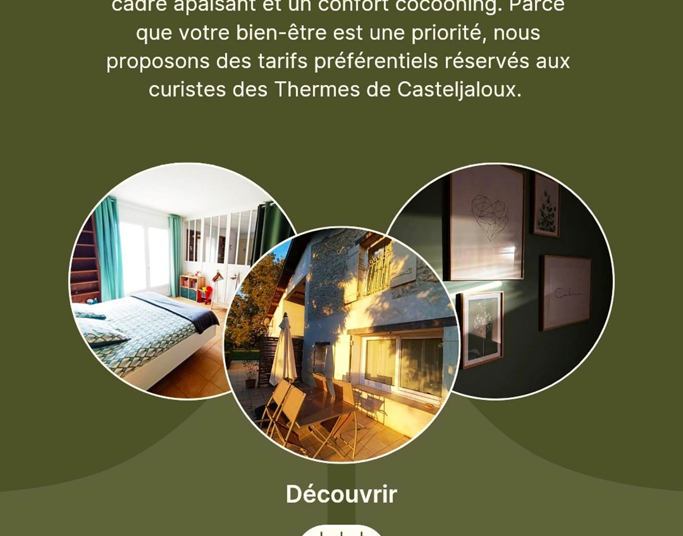 Gîtes, chambre d'hôtes et table d'hôtes gastronomique à Casteljaloux Lot et Garonne, piscine, jacuzzi et spa