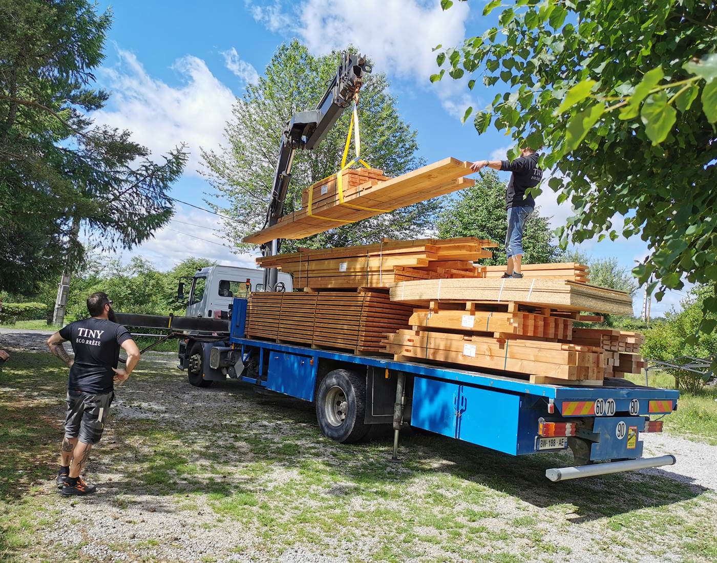 Mardi 7 juin livraison des bois