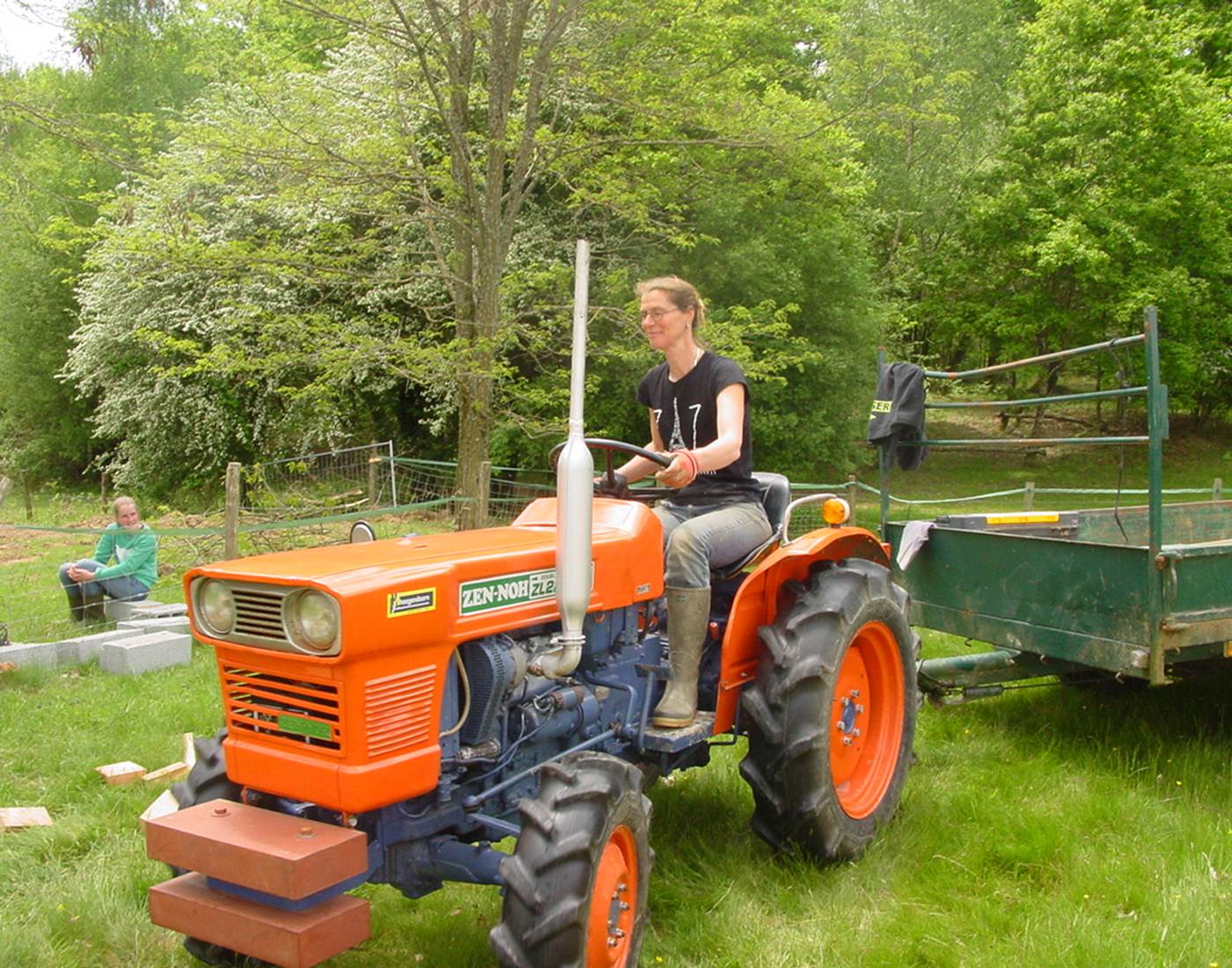tracteur, potager, légumes