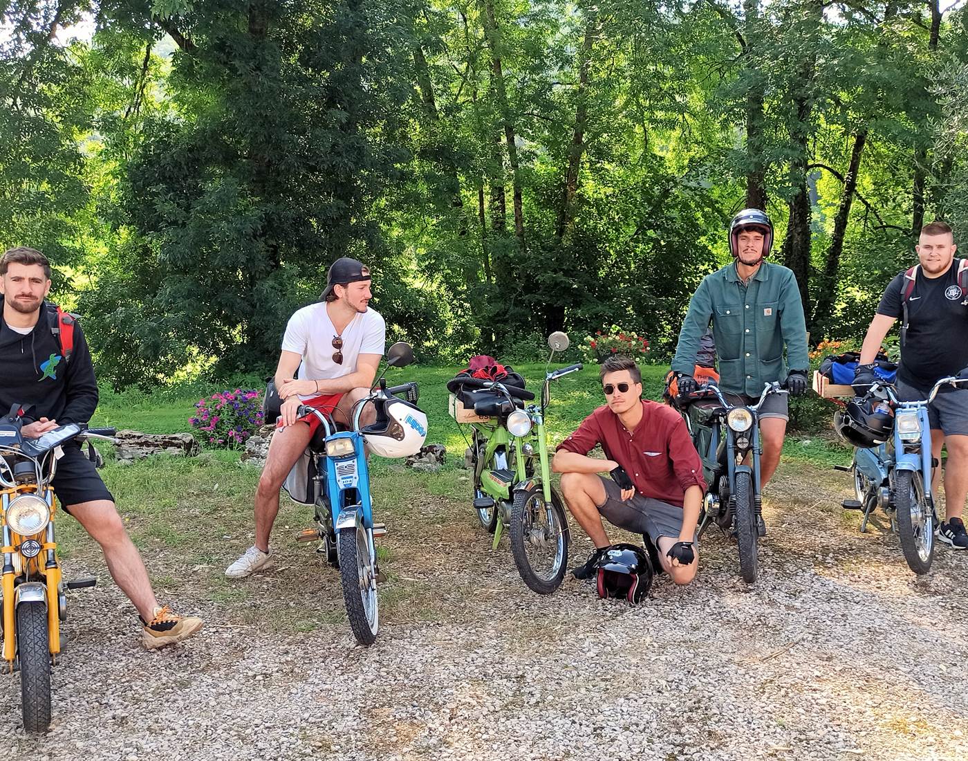 Road trip en mobylettes !