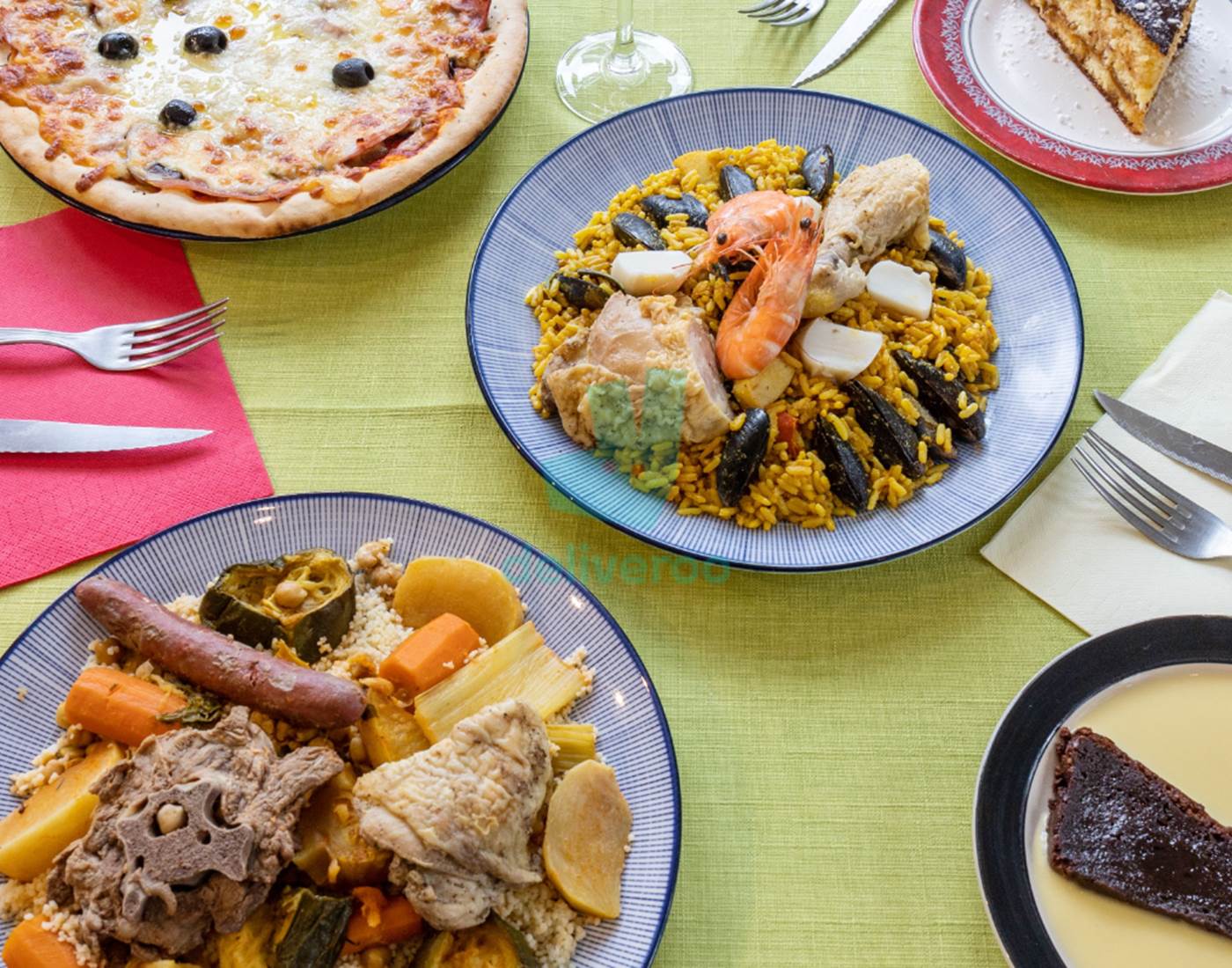 Les plats proposés au restaurant-page