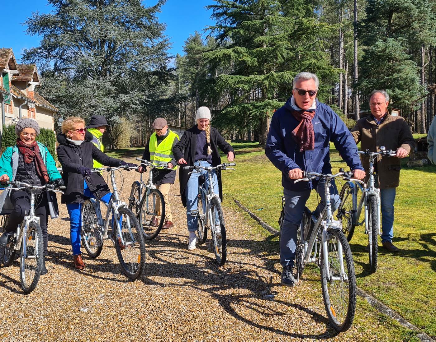 Ballade à vélo - départ au pied du gîte du Moulin de Crouy
