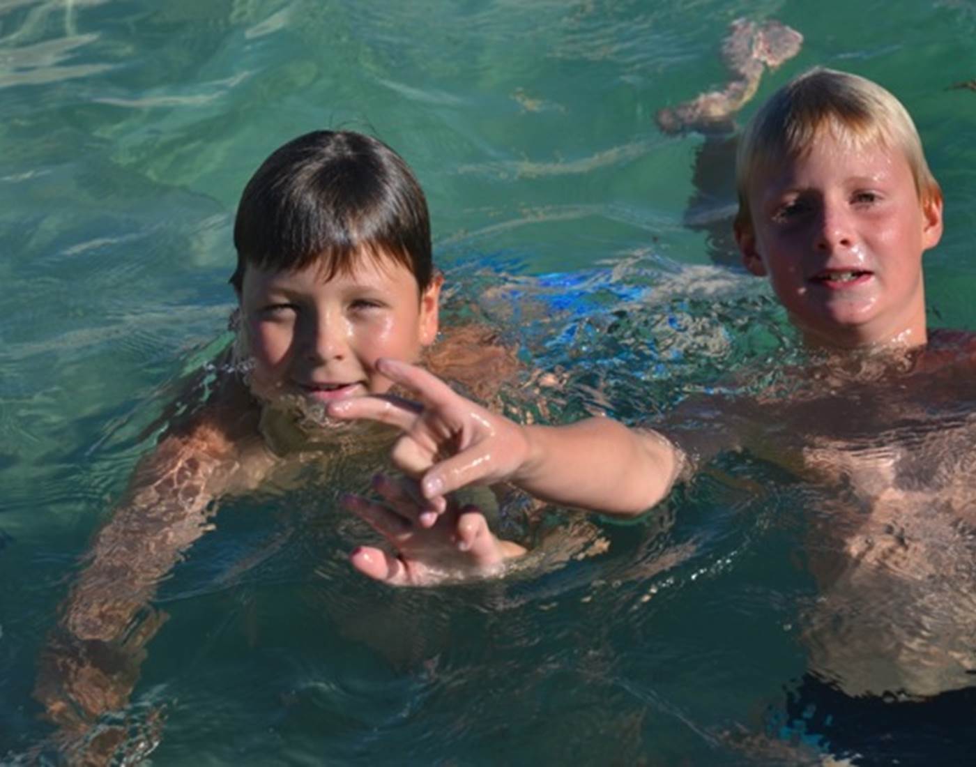 piscine à l'eau salée au camping